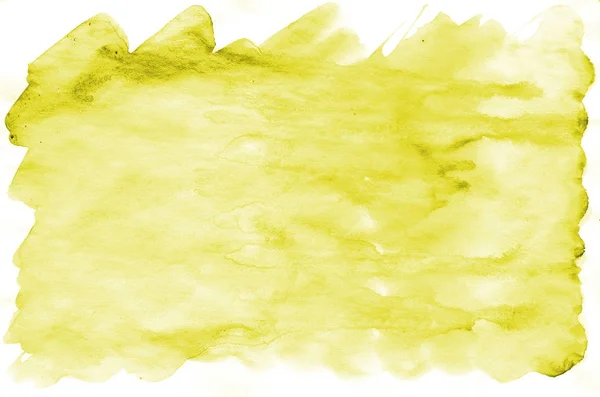 Färgglada Gul Akvarell Våt Pensel Färg Flytande Bakgrund För Tapeter — Stockfoto