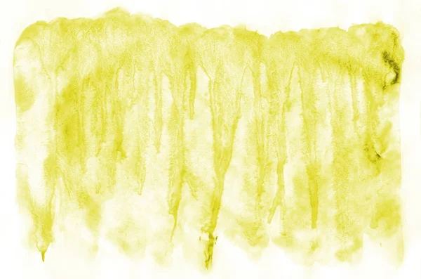 Colorful Yellow Watercolor Wet Brush Paint Liquid Background Wallpaper Business — Stock Photo, Image