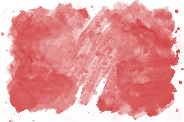 Colorful Red Watercolor Background Wallpaper Aquarelle Bright Color Illustration — Stock Photo, Image