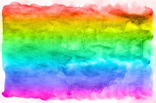 Fondo Acuarela Abstracto Manchas Tinta Multicolor Todos Los Colores Espectrales —  Fotos de Stock