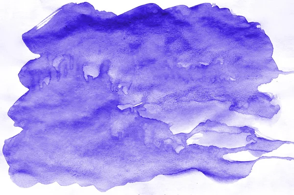 Барвистий Фіолетовий Акварельний Мокрий Пензлик Фарбує Рідкий Фон Шпалер Візиток — стокове фото