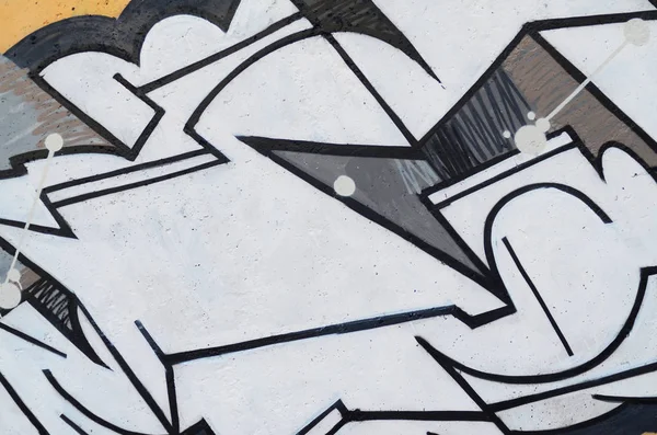 Bakgrundsbild Betongvägg Med Bit Abstrakt Graffiti Mönster Street Art Vandalism — Stockfoto