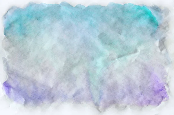 Colorful Blue Watercolor Wet Brush Paint Liquid Background Wallpaper Aquarelle — Stock Photo, Image