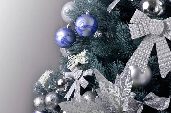 Λεπτομέρειες Του Ένα Χριστουγεννιάτικο Δέντρο Λεπτομέρεια Βολή Της Χριστουγεννιάτικο Δέντρο — Φωτογραφία Αρχείου