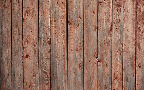 Texture Old Rustic Wooden Fence Made Flat Processed Boards Detailed — Stock Photo, Image