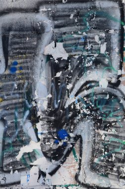 Eski duvar boyalı renkli grafiti sprey boya ile çizim içinde. Duvar yazılarını ve sokak sanat çizim Tema arka plan görüntüsü