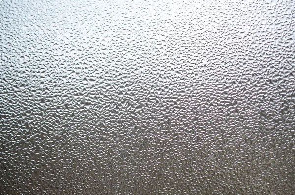 Fotografie Povrchu Skla Okna Pokryté Množstvím Kapek Různých Velikostí Textura — Stock fotografie