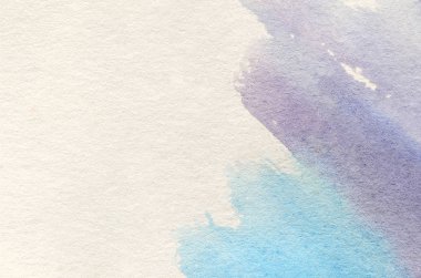 Arka plan illüstrasyon üç sulu boya vuruş şeklinde soğuk mavi ve mor tonlarda gerçekleştirilen