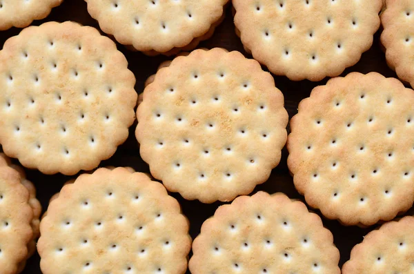 Detailed Picture Sandwich Cookies Coconut Filling Background Image Close Several — Stock Photo, Image