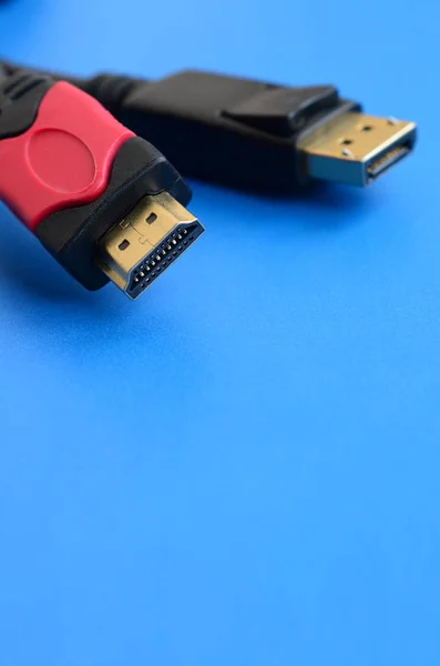 Video Audio Spina Cavo Del Computer Hdmi Connettore Placcato Oro — Foto Stock