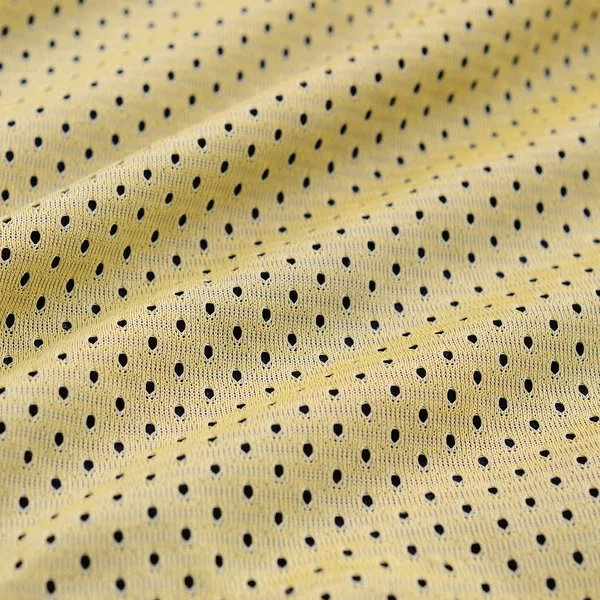 Yellow Sport Jersey Clothing Fabric Texture Background Many Folds — Stock Photo, Image