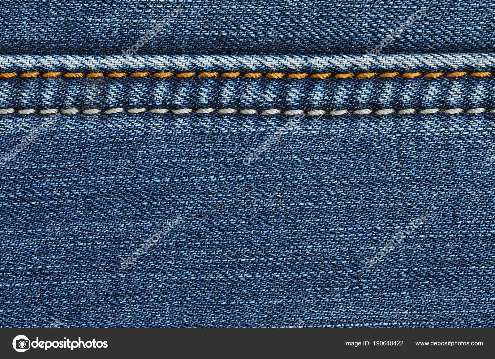 Denim Jeans Texture Pattern Background Stock Photo, Picture And