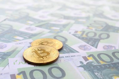 Altın fiziksel bitcoins yeşil parasal deno kümesi üzerinde yalan olduğunu