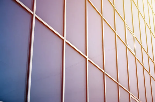 Ventanas Azules Del Edificio Oficinas Pared Vidrio — Foto de Stock