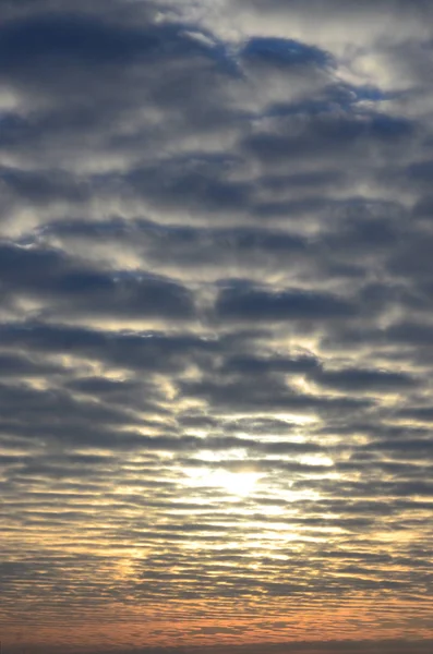 Textur Eines Düsteren Wolkenverhangenen Himmels Der Morgendämmerung — Stockfoto