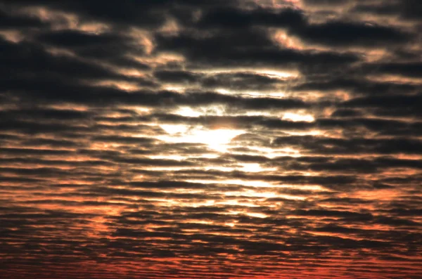 Textur Eines Düsteren Wolkenverhangenen Himmels Der Morgendämmerung — Stockfoto