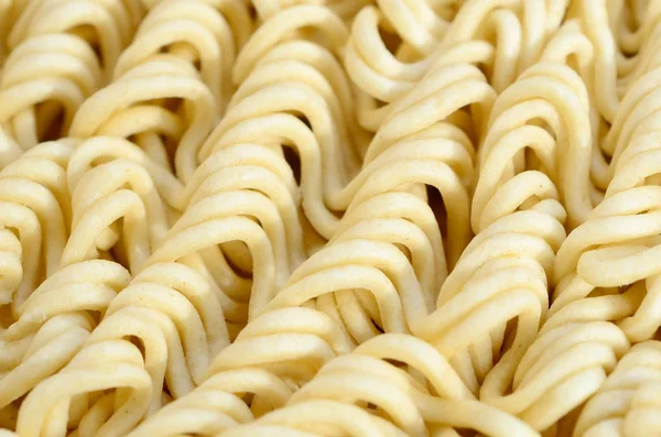 Vista Cerca Fideos Instantáneos Secos Amarillos Comida Tradicional China — Foto de Stock