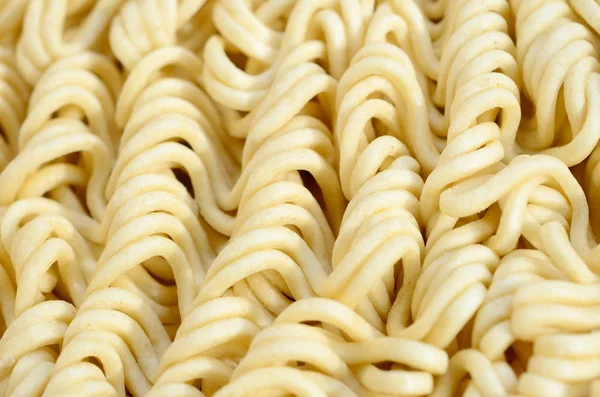 Vista Vicino Delle Tagliatelle Istantanee Secche Gialle Cibo Tradizionale Cinese — Foto Stock