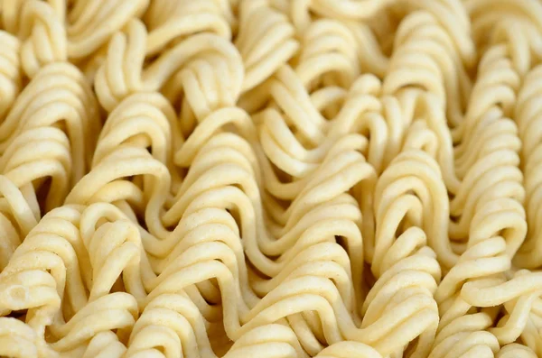 Vista Cerca Fideos Instantáneos Secos Amarillos Comida Tradicional China — Foto de Stock