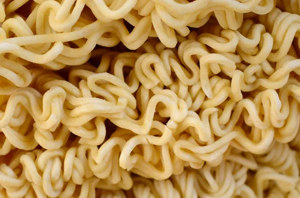 Vista Cerca Fideos Instantáneos Secos Amarillos Comida Tradicional China — Foto de Stock