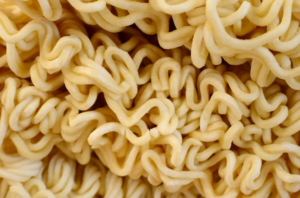 Vista Cerca Fideos Instantáneos Secos Amarillos Comida Tradicional China — Foto de Stock