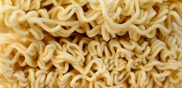 Vista Cerca Fideos Instantáneos Secos Amarillos Comida Tradicional China — Foto de Stock