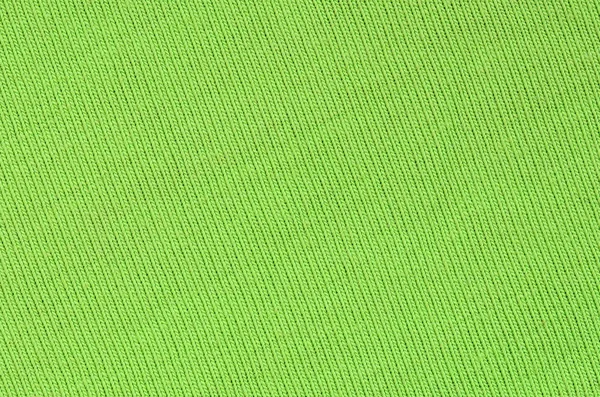 Textura Tela Verde Brillante Material Para Hacer Camisas Blusas — Foto de Stock