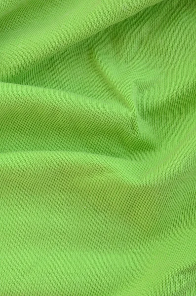 Strukturen Tyget Ljust Gröna Material För Att Göra Skjortor Och — Stockfoto