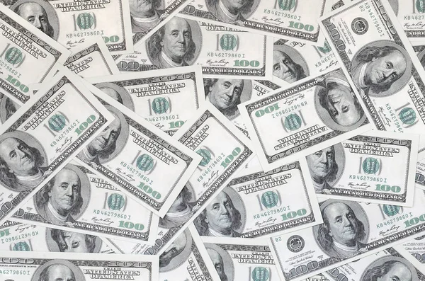 Patrón Muchos Billetes Dólar Imagen Fondo — Foto de Stock