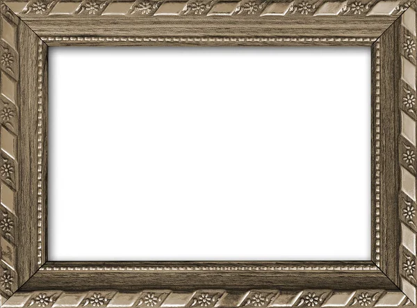 Empty Picture Frame Free Place Isolated White — Stock Photo, Image