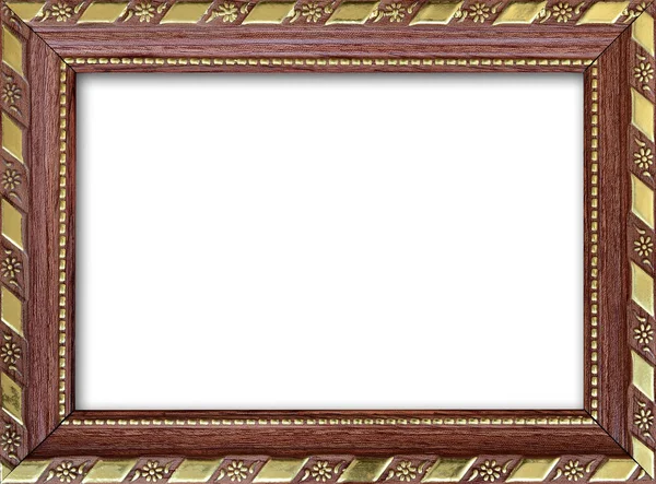 Leeg Afbeeldingsframe Met Een Gratis Plek Binnen Geïsoleerd Wit — Stockfoto