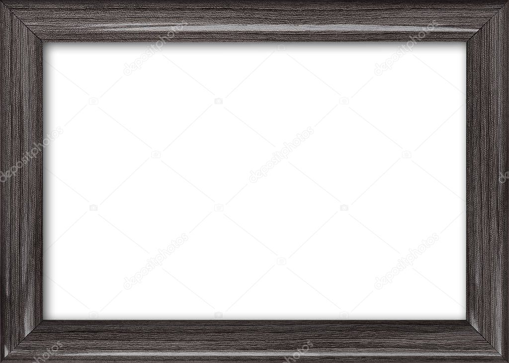 Empty picture frame with a free place inside, isolated on white