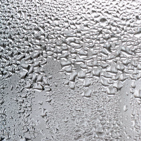 Textura Una Gota Lluvia Sobre Fondo Transparente Húmedo Vidrio Tonificado — Foto de Stock