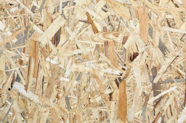 Sarı ahşap Osb levha dokusuna yakın çekim