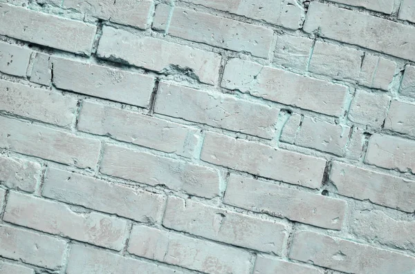 Υπόβαθρο Των Παλαιών Υφή Τοίχο Από Τούβλα Βαμμένο Μπλε Χρώμα — Φωτογραφία Αρχείου