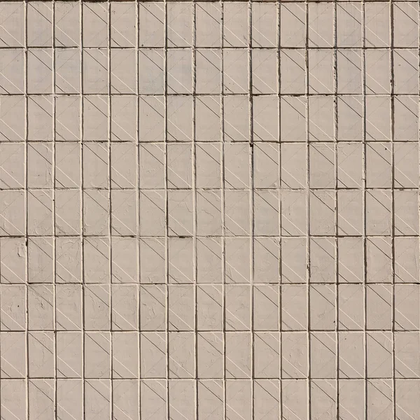 Antiguos Azulejos Pared Beige Soviético Textura Baldosa Exterior Clásica Que — Foto de Stock