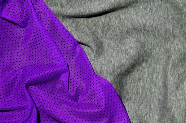 Tampilan Atas Permukaan Tekstil Kain Close Gemuruh Pemanas Dan Rajutan — Stok Foto