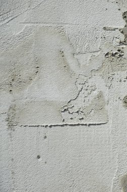 Güçlendiren bir karışımı ile bulaşmış Gri köpük Polistren levha kaplı duvar dokusu. Duvar izolasyonu aşaması