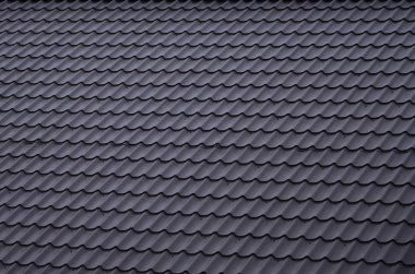 Çatıda boyalı metal doku. Detaylı görmek için kaplama çatı çatı eğimli. Yüksek kaliteli çatı kaplama