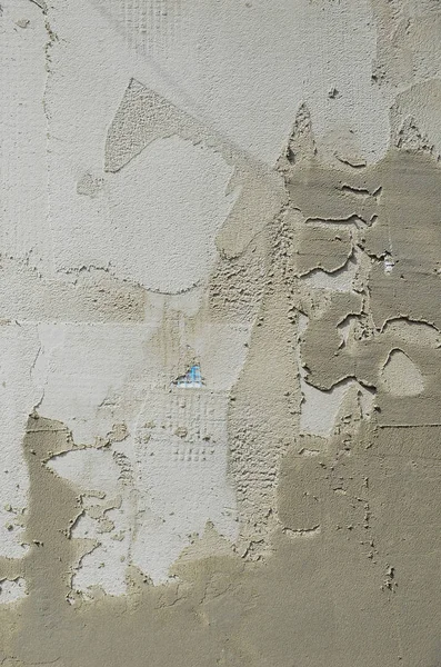 墙壁的质地 用灰色泡沫聚苯乙烯板覆盖 用增强的混合物涂抹 墙体保温阶段 — 图库照片