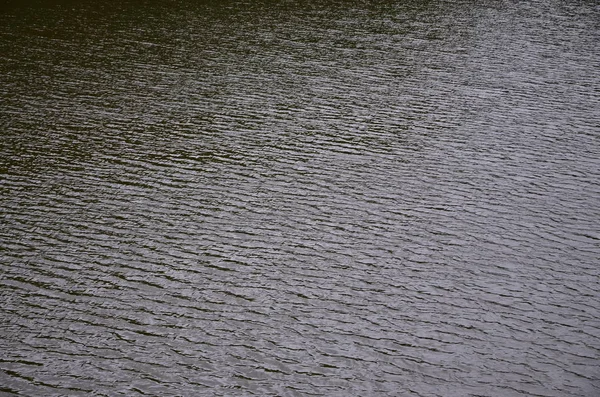 Texturen Mörka Floden Bevattnar Påverkan Vind Inpräntad Perspektiv Vertikal Bild — Stockfoto