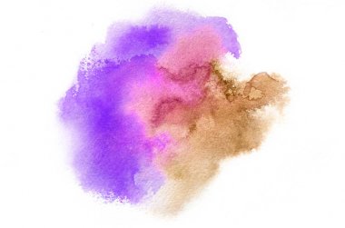 El suluboya şekil tasarımınız için soğuk tonlarda çekilmiş. Arka plan, el yapımı dekorasyon boyalı yaratıcı