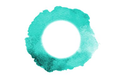 Arka plan resmi metin yazabileceğiniz bir yuvarlak mavi rengiyle rastgele bir şekli oluşturan soyut suluboya noktalar