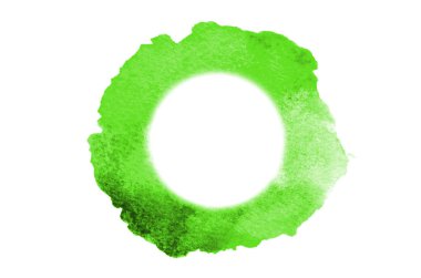 Arka plan resmi metin için yuvarlak bir yer ile yeşil renk rastgele bir şekli oluşturan soyut suluboya noktalar