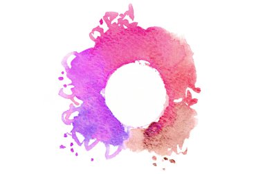 Arka plan resmi metin için yuvarlak bir yer farklı renklerle rasgele bir şekli oluşturan soyut suluboya noktalar