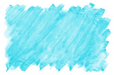 Renkli mavi suluboya ıslak fırça boya sıvı arka plan duvar kağıdı için kartı. Aquarelle parlak renk soyut el çekilmiş kağıt doku zemin canlı öğesi web, baskı için