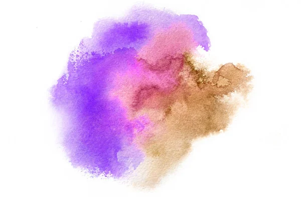 Hand Drawn Watercolor Shape Cold Tones Your Design Creative Painted — Stock Photo, Image