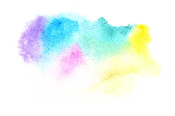 Hand Drawn Watercolor Shape Cold Tones Your Design Creative Painted — Stock Photo, Image