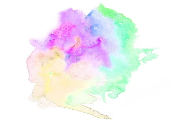 Forme Aquarelle Dessinée Main Dans Des Tons Froids Pour Votre — Photo