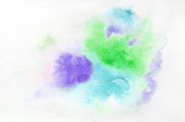 Ручной Рисунок Формы Акварели Холодных Тонах Вашего Дизайна Творческая Покраска — стоковое фото